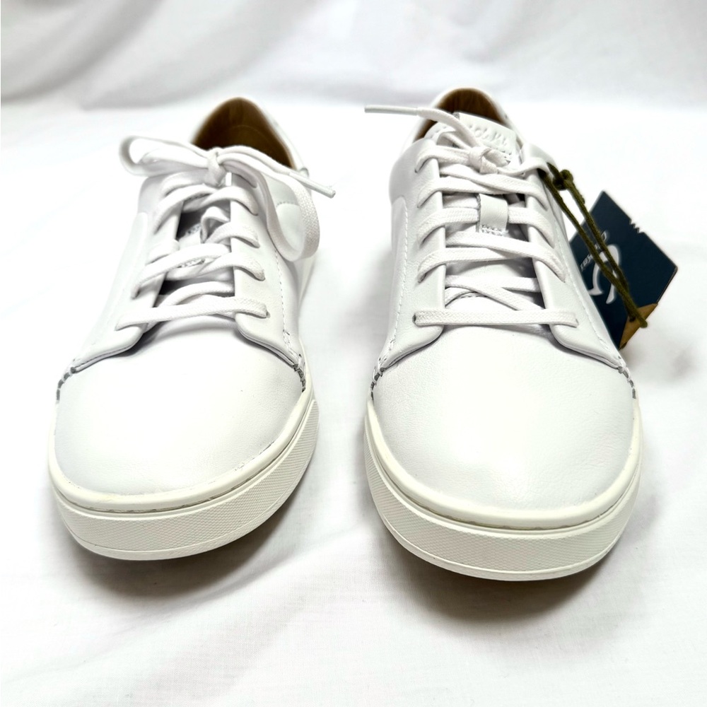 New OluKai Pehuea Li Ili Leather Women’s Slip On In Sneakers Shoes 8.5 White NIB - Picture 8 of 12